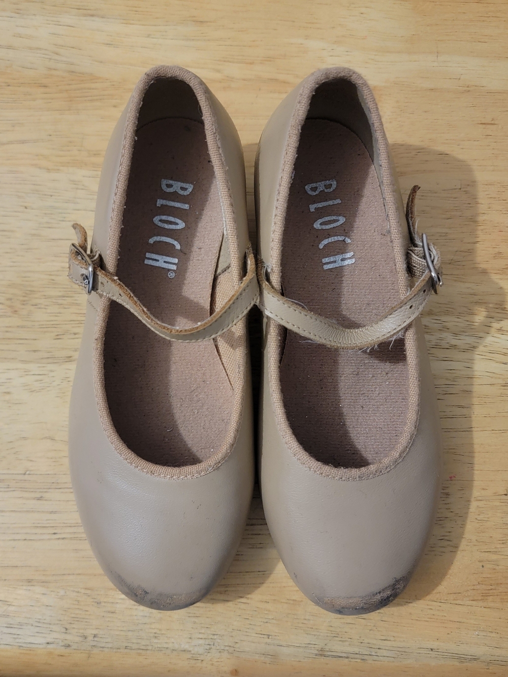 Bloch Girls Tan Mary Jane Dance Tap Shoes